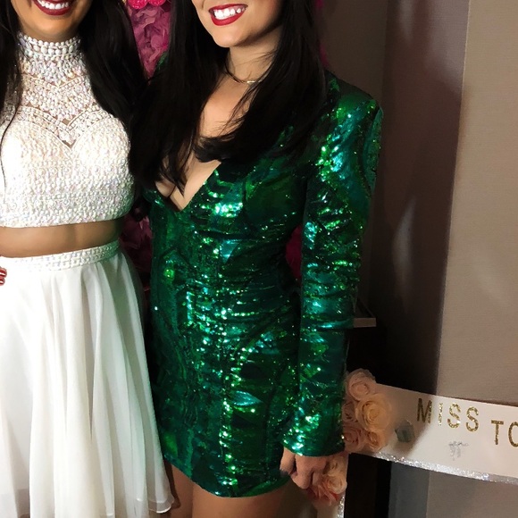 green vinaigrette dressing Gotta Shine Sequin Short Sets  Maimoco